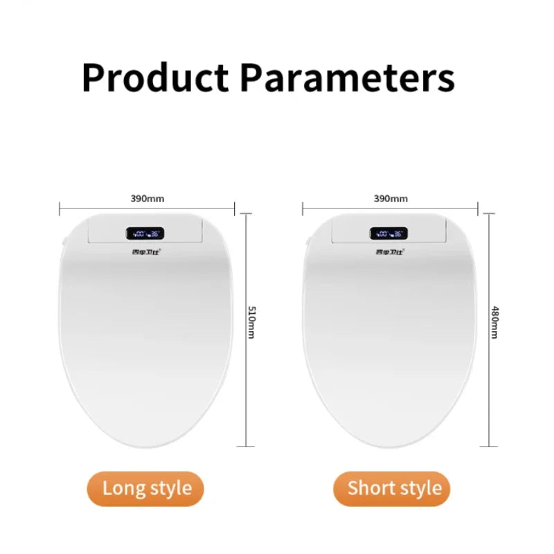 Intelligenter elektronischer Toilettensitzbezug – kabellose Fernbedienung, 3-in-1-Warmsystem, wassersparend – beheizt, trocken, waschen für modernes Badezimmer