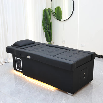 XinSheng Elektrisch verstellbares Lift-Shampoo-Bett, Massagetisch, All-in-One-Salon-SPA-Massagebett mit Haarwaschbecken und Fußbad