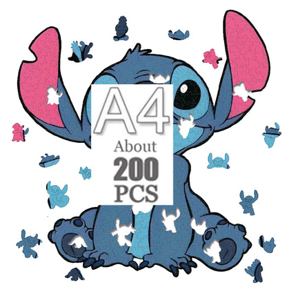 Cartoon animal wooden puzzle Film elements figure Popular classics wood jigsaws for adult kids Educational toy