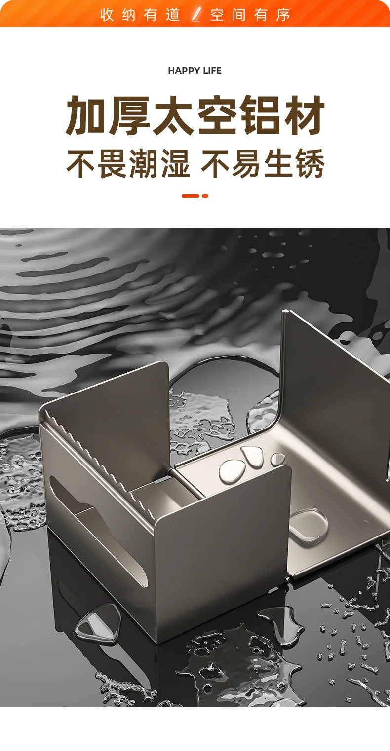 Wasserdichte Toilettenpapierbox zur Wandmontage, perforierte Rollenpapier-Schublade, Handtuch, Schublade, Aufbewahrungsregal, Organizer, Badezimmer