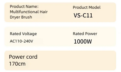 Tinsol 5in1 Multi-function hair dryer curling iron portable foldable hair dryer negative ion hair care curling iron styling set