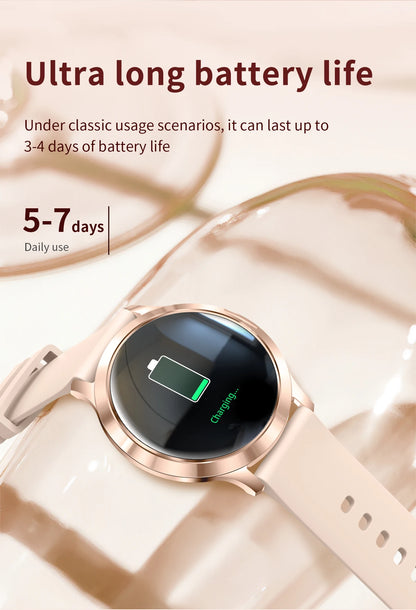 New Women Smart Watch 1.32"Ultra-thin AMOLED HD Screen Sport Fitness Bracelet Custom Watch Face Bluetooth Call Luxury Smartwatch.