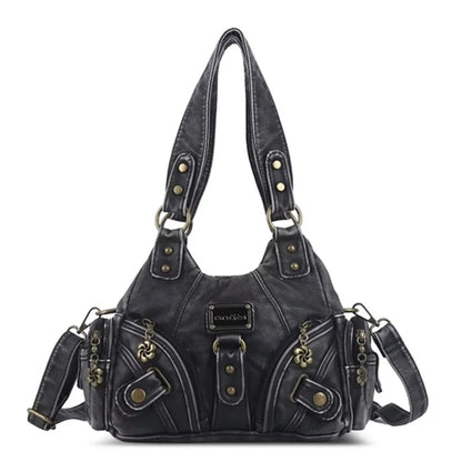 Women Handbags Soft Tote Bag Small Top-handle Fashion Satchel Multi-Pockets Leopard Shoulder Bag Hobos Phone Pack.