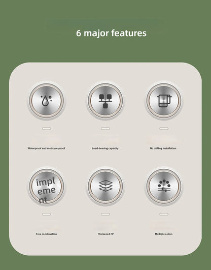 1 Stück wandmontiertes Aufbewahrungsregal, Toilettenpapierhalter, No-Punch Roll Organizer – Badezimmer-Aufbewahrungszubehör