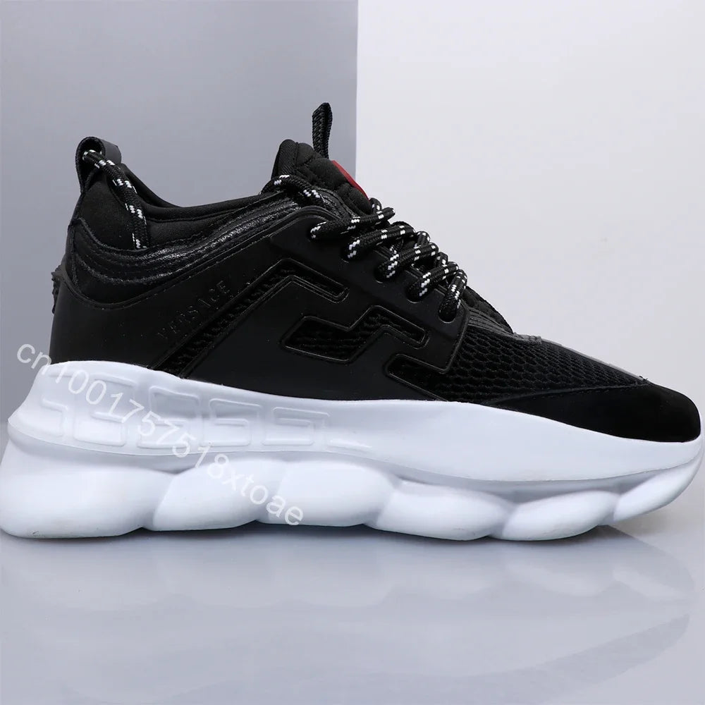 Luxus-Outdoor-Freizeitschuhe der Größe 36–45 für Männer und Frauen, modische Freizeit-Turnschuhe, Herbst-Winter, dicker Boden, niedrige Sportschuhe.