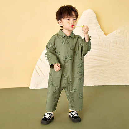 Mini Bala Outdoor Einteiliges Strampler-Set für Babys, Kinder-Arbeitskleidung, Krabbelanzug, Overall, Neu im Herbst und Winter 2024.