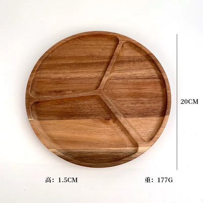 Acacia Wood Japanese Style Plates High Aesthetic Value Plates Creative Home Tableware Plates