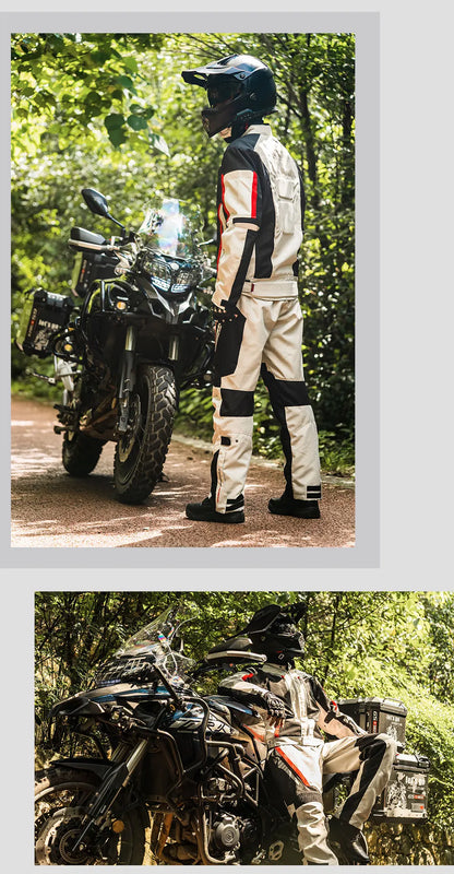 HEROBIKER Waterproof Motorcycle Jacket Man Racing Jacket Wearable Motorcycle Pants Moto Clothing With EVA Protection