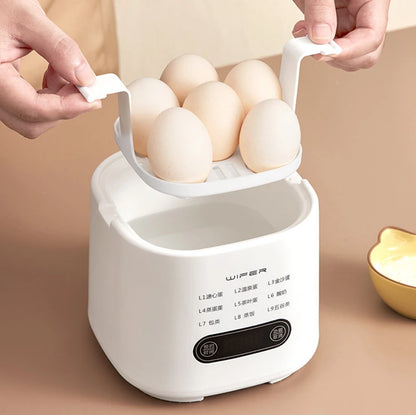 300W Electric Egg Boiler Breakfast Machine Multicooker Steamer Automatic Egg Cookers Home Egg Custard Steaming Cooker with Timer.