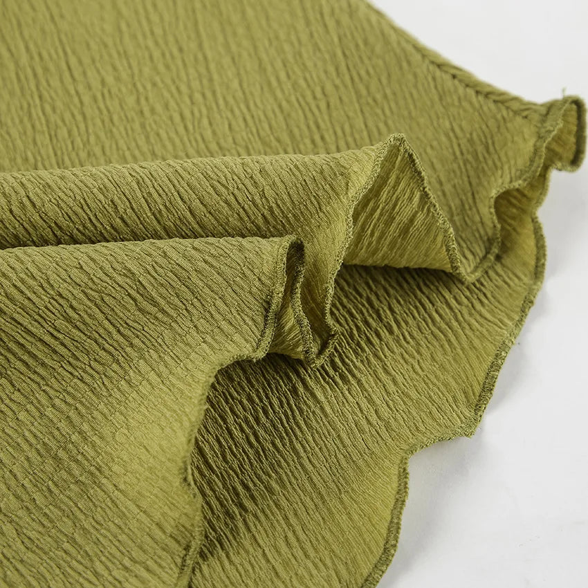 Tuularose Hanging Green Pants Set Sleeveless Backless Personality Temperament Commuter Two-piece Set Summer New Women Pants Set.