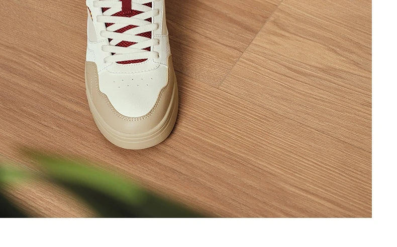 361 Degrees Men's Board Shoes Spring New Casual Versatile Thick Soled Leather Comfortable Trendy Durable Male Sneaker 672516615