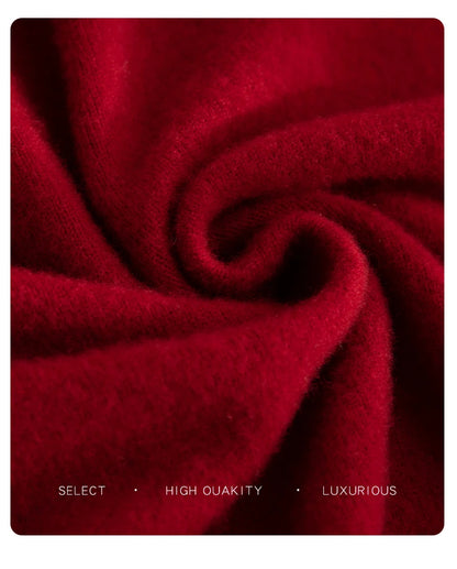 Men 100% Merino Wool Sweater Turtleneck Knitted Pullover Cashmere Warm Solid Color Clothes Business Bottoming Tops Autumn Winter