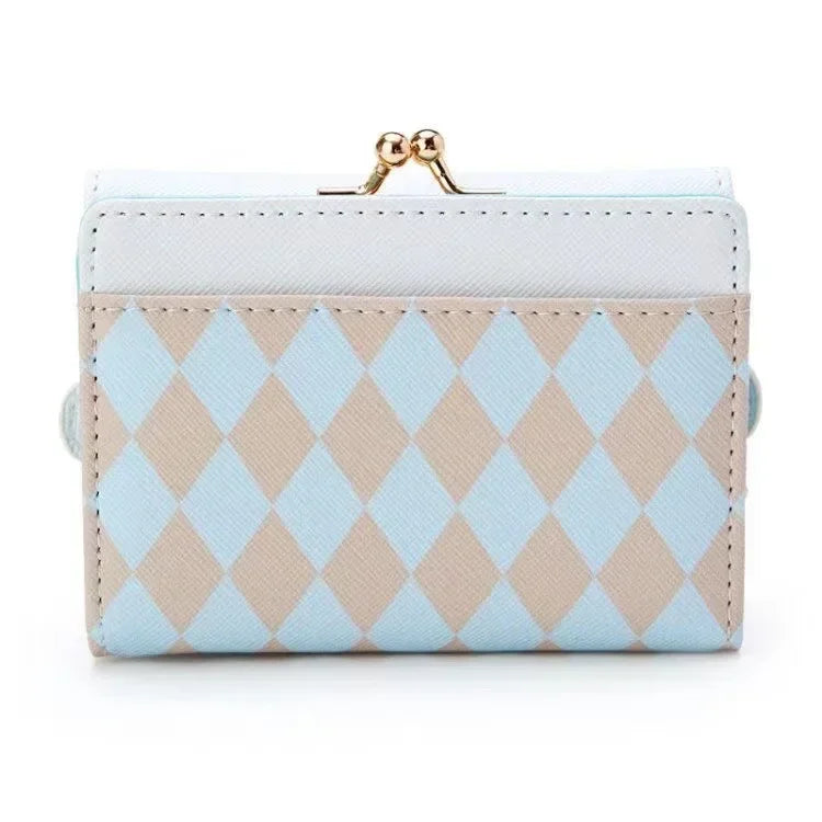 Sanrio Hello Kitty Bag Kawaii Cinnamoroll My Melody Kuromi Casual Fashion PU Leather Wallet Cute Folding Card Bag Birthday Gifts.