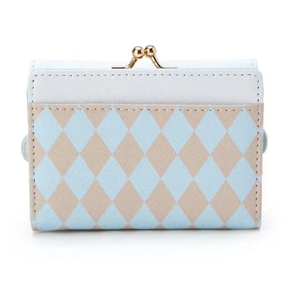 Sanrio Hello Kitty Bag Kawaii Cinnamoroll My Melody Kuromi Casual Fashion PU Leather Wallet Cute Folding Card Bag Birthday Gifts.