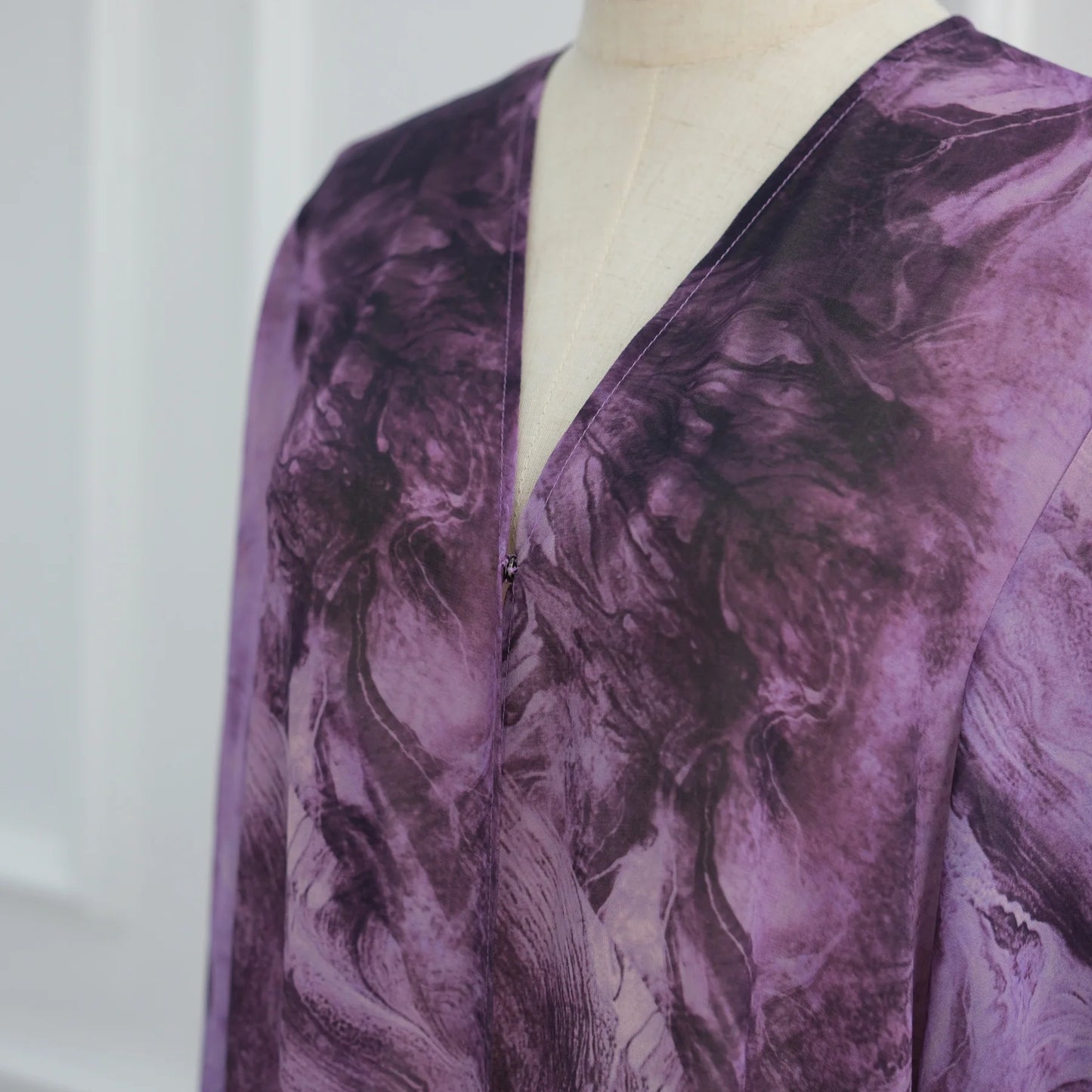 Uni Abaya Dubai 2025 Marble Print Hijab Abaya 2 Piece Set Chiffon Summer Modest Dresses Open Abaya Islamic Clothing.