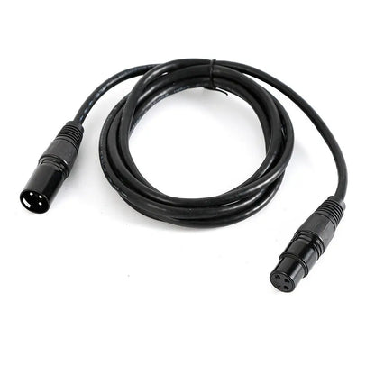 10 x Dmx Cable 2.0 m Xlr 3-Pole Male-Female For 110 Ohm Application.