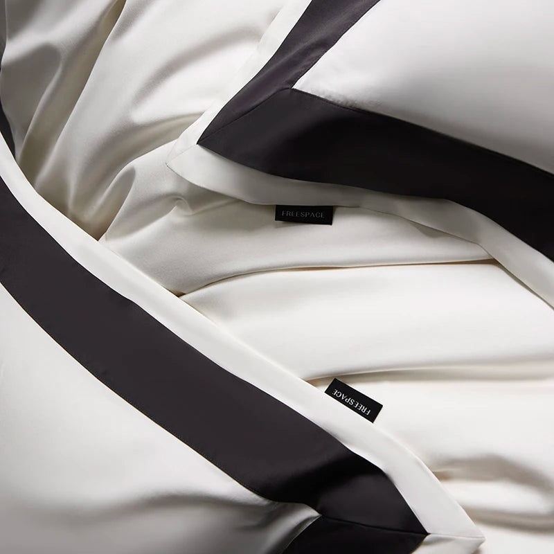 4Pcs Premium 1000TC Egyptian Cotton Solid Color Hotel Style Wide Edge Bedding Set Duvet Cover Bed Sheet/Fitted Sheet Pillowcases.