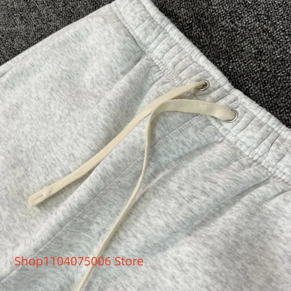 Pepe Studio Fleece-Lined Elastic Waist Jogger Pants Winter Warm Soft Loose Fit Sweatpants with Drawstring for Women Men