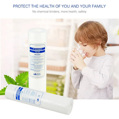 ATWFS Filter Membrane Cartridge 10 inch 5Micron ,1Micron PPF Cotton ,Activated Carbon Water Purifier Reverse Osmosis System