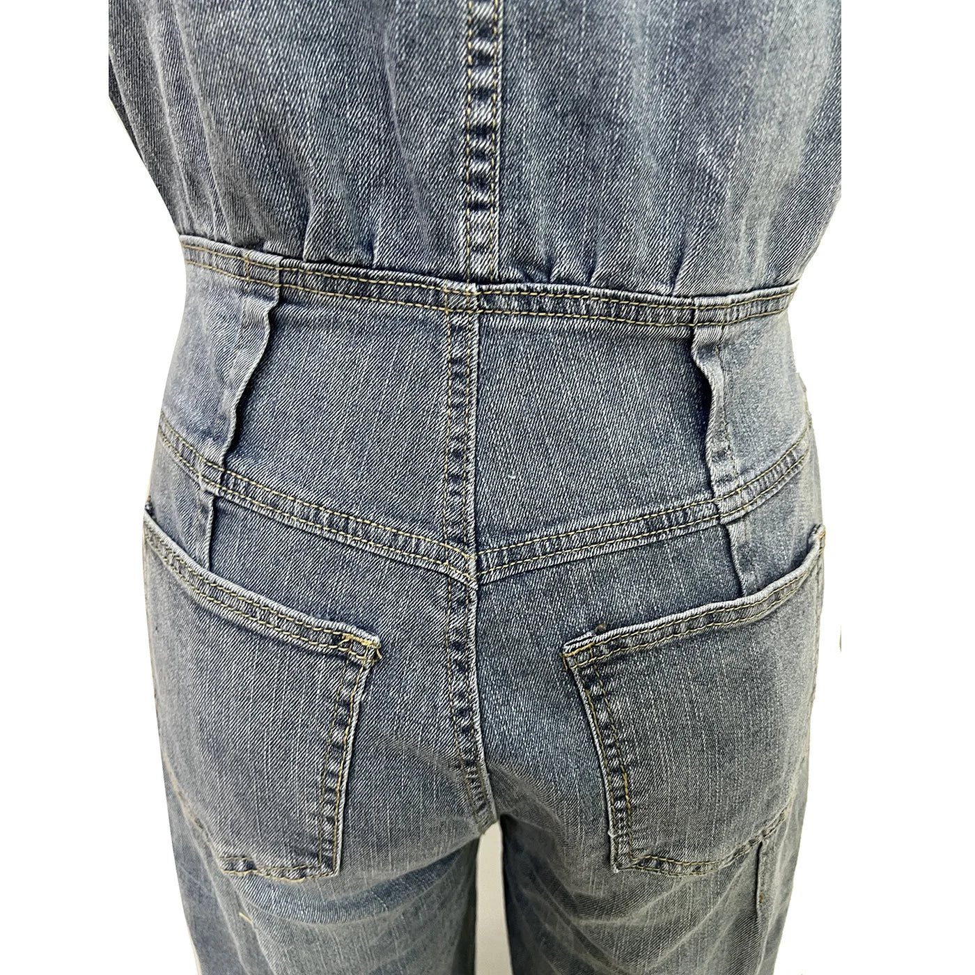 Denim Jumpsuit Women Loose Vintage Preppy Style Overalls Female Fashion Streetwear Chic Popular Harajuku 2025 Drop Shipping.