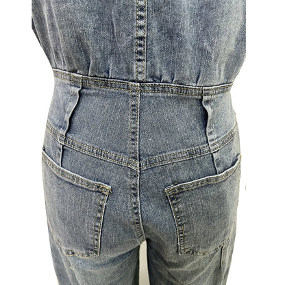 Denim Jumpsuit Women Loose Vintage Preppy Style Overalls Female Fashion Streetwear Chic Popular Harajuku 2025 Drop Shipping.