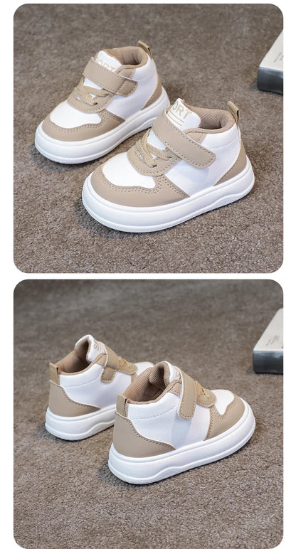 Fashion Kids Sneakers Spring Autumn High Top Breathable Casual Shoes Girls Non-slip Board Shoes Boys Outdoors Basketball Shoes