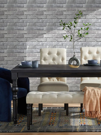 10pcs 3D Brick Wall Stickers Self-adhesive Faux Brick Wall Panels, Matt, Waterproof, 30 x 30cm, Living Room Bedroom Wall Decor