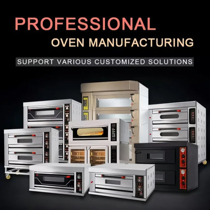 Bakery Oven Gas Electric Oven 1 Deck 2 Deck 3 Deck 2 3 4 6 Trays Cake Combination Baking Oven Sale Commercial.