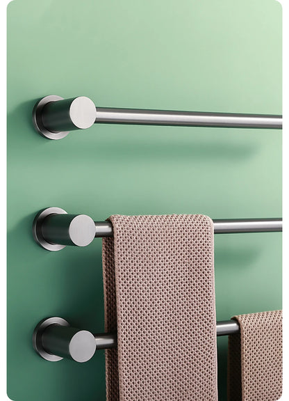 Bathroom Electric Heated Towel Rail Warmer Digital Display Temperature Time Control Smart Home Concealed Bar 304 Stainless Steel.