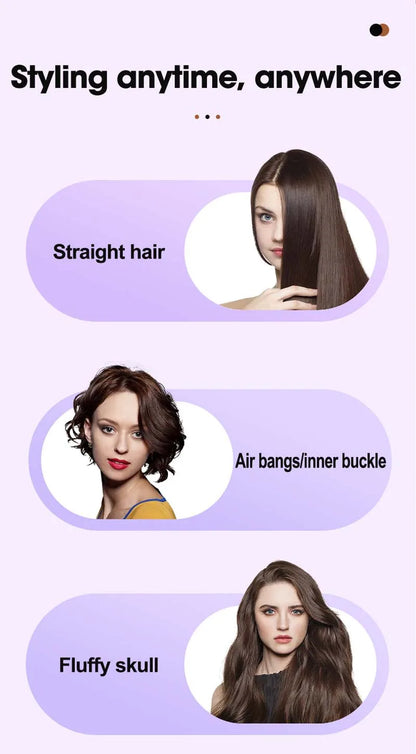 Professional Iron Straight Hair Hot Comb Double Heating Plate Ceramic Fast Heating Straightener Comb Electric Brush Straightener.