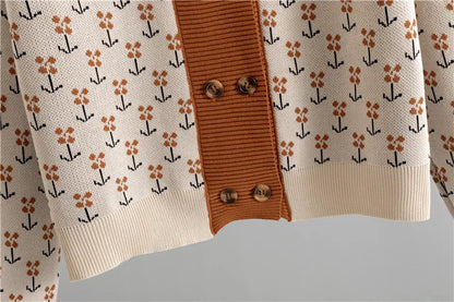 Women Sweater Muslim Knitting Suit Two Piece Sets Pullover Print Knitted Long Skirt Outfits Casual Knitwear Ensemble Autumn 2025.