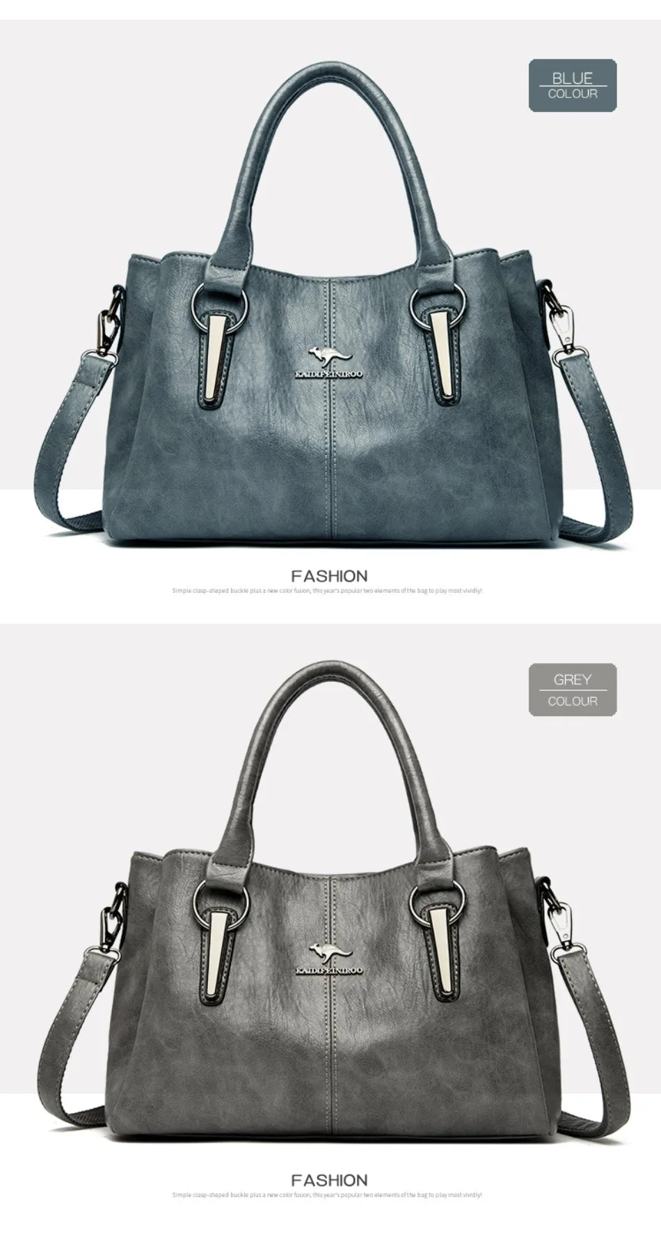 Genuine 3Layers High Quality Soft PU Leather Ladies Shoulder Crossbody Bags for Women  Luxury Handbags  Women  Designer A Main