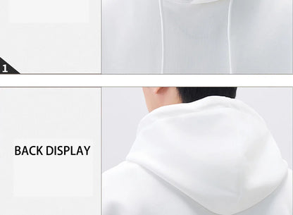 470G-570G HeavyWeight Cotton New Autumn Casual Men's Top Solid Color Loose Pullover Hoodies Sweatshirt Long-Sleeve Men Clothing