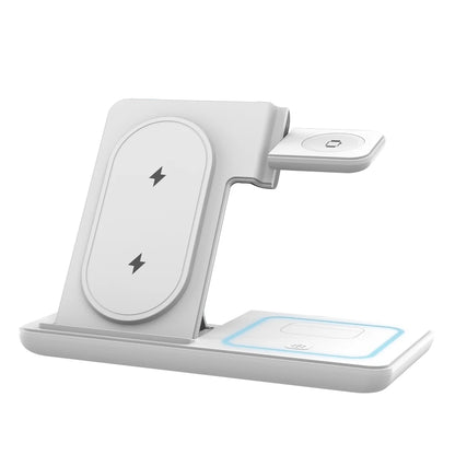 100W 3 in 1 Night Light Wireless Charger Stand For iPhone 16 15 14 Apple Watch 2-8 SE Airpods Pro Fast Charging Foldable Holder.