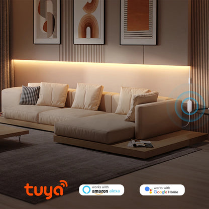 DC 5V USB Neon Light LED Strip Tuya Smart Life Wifi App Control Neon Tube Tape Garden Xmas DecorWork with Alexa,Google Home.