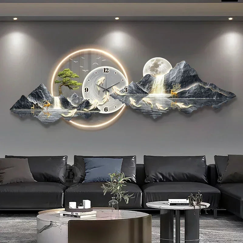2025 Design Luxus Wanduhren Wohnzimmer Led Ästhetische Minimalistische Wand Uhr Stille Mode Nordic Horloge Murale Home Decorat