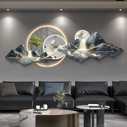 2025 Design Luxus Wanduhren Wohnzimmer Led Ästhetische Minimalistische Wand Uhr Stille Mode Nordic Horloge Murale Home Decorat