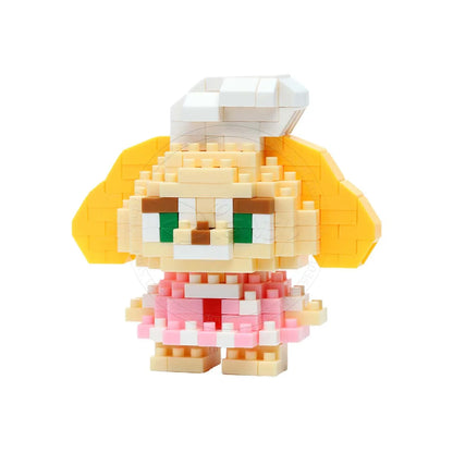 Stitch Disney Princess Elsa LinaBell Building Blocks Mickey Mouse Duck Mini Action Figures Blocks Assemble Toys Brick Kids Gifts