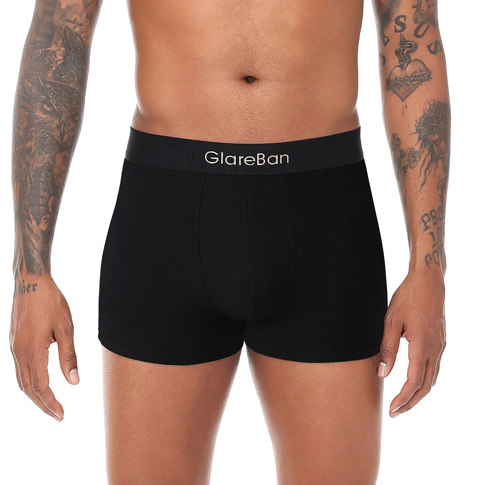 5 stück Pack Schwarz Gold Luxus Marke Baumwolle Boxer Shorts Männer Unterwäsche Weiche Männliche Unterhose für Männer Briefs Boxershorts Sport So
