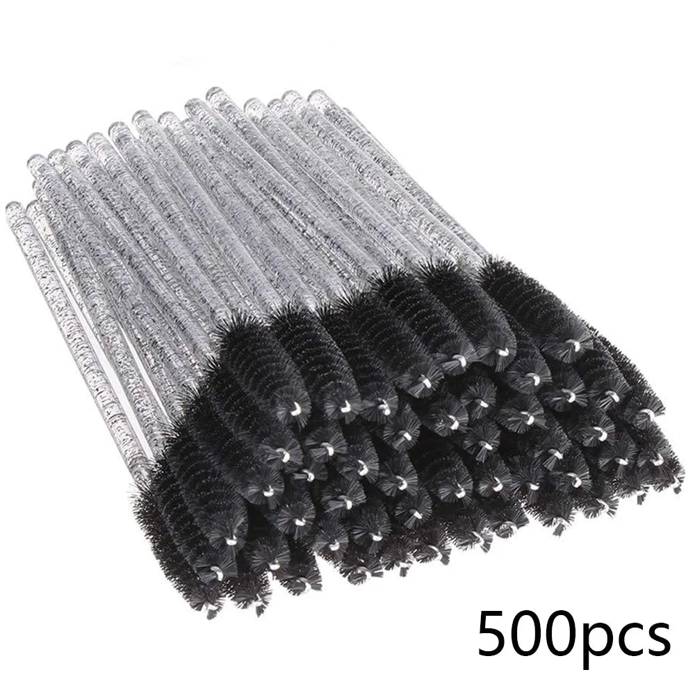 500/1000PCS Eyelashes Brushes Set Wholesaler Disposable Lash Mascara Brush Lashes Extension Eyebrow Wands Applicator Makeup Tool.