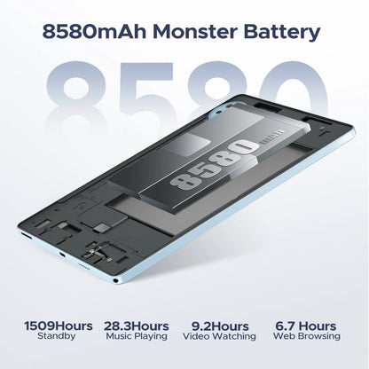 DOOGEE U11 Android 15 Tablet 11 Ultra-clear 90Hz Display 4GB RAM 128GB ROM 8580mAh Battery Dual Speaker Supports Widevine L1.