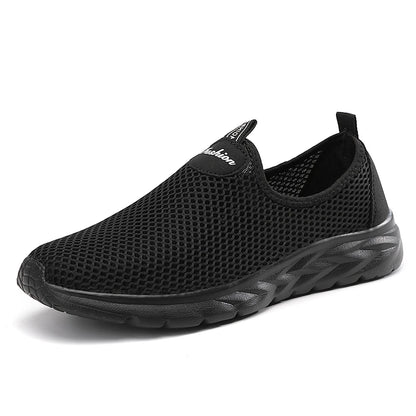 YRZL Sneakers Men Summer Casual Shoes Men Mesh Breathable Outdoor Non Slip Sports Shoes Slip on Loafers for Men Pius Size 39-46