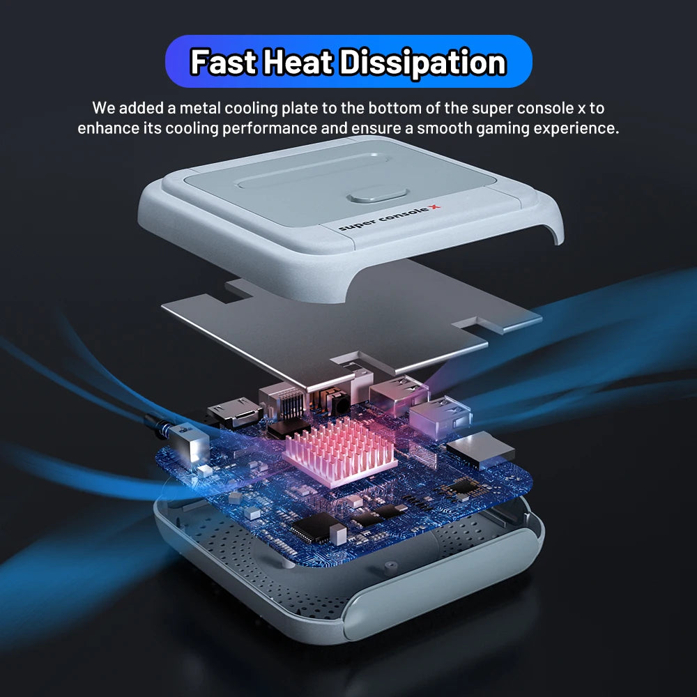 KINHANK Super Console X Game Box Retro Game Console 60000 Video Games for DC/MAME/Naomi with gamepads Game Player.