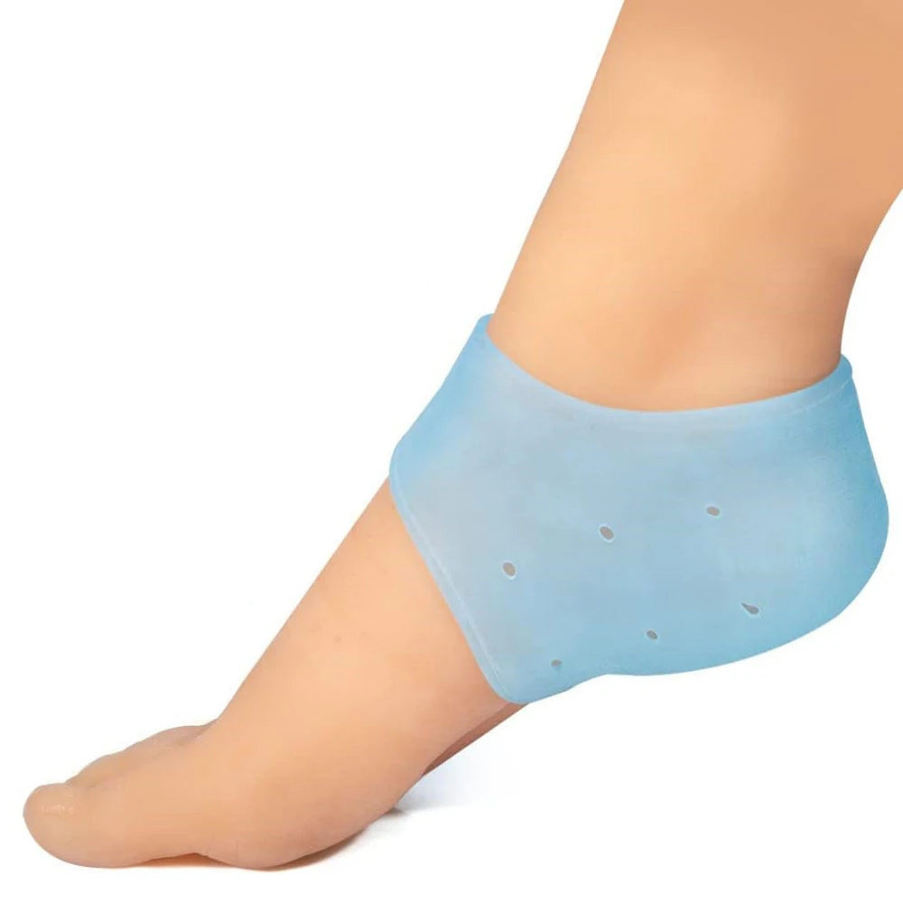 Gel Heel Protector for Heel Pain Relief Plantar Fasciitis Dry Cracked Bone Spur Heels Cushion Pads Moisturizing Foot Sleeves.
