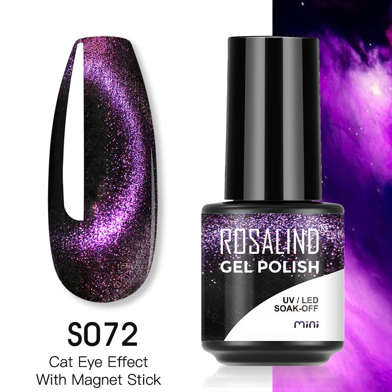 ROSALIND Red Series UV Nail Gel Hybrid Varnish Semi Permanent For Manicure Art Nail Polish Matt Base Top Coat Gel Nail Polish