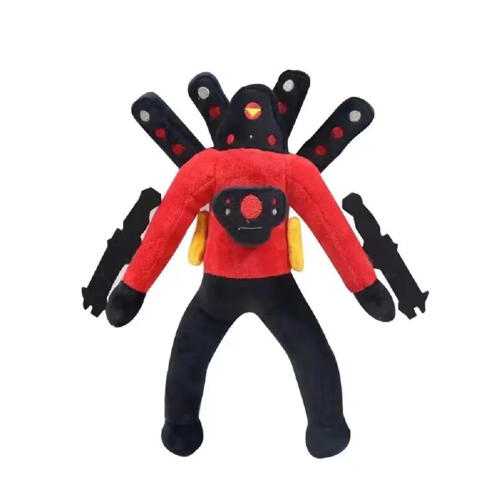 2025 new Skibidi Toilet Clockman Titan TV Man Speakerman Plush Horror Game Cartoon Stuffed Doll Kids Birthday Christmas Gifts.