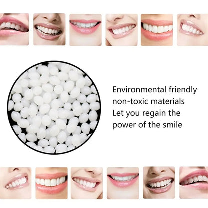 Temporary Tooth Repair Beads Missing Broken Teeth Dental Tooth Filling Material Food Grade FalseTeeth Solid Glue Denture.