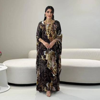 Muslimischen Kleid für Frauen Chiffon Diamant Party Abaya Kleider Arabischen Lange Robe Marokko Dubai Kaftan Vestidos Jalabiya Ramadan Eid.