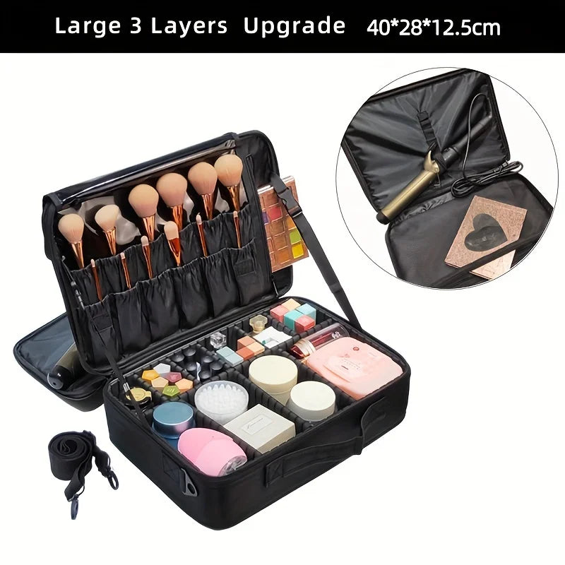 New Oxford Cloth Makeup Bag For Women Waterproof Large Capacity  Travel Cosmetic Case.