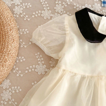 Neu im Sommer Neugeborene Baby Prinzessin süße Kleidung Sling Kleider Schleife Shorts solide Weste Body Kurzarm Kleid Kinder